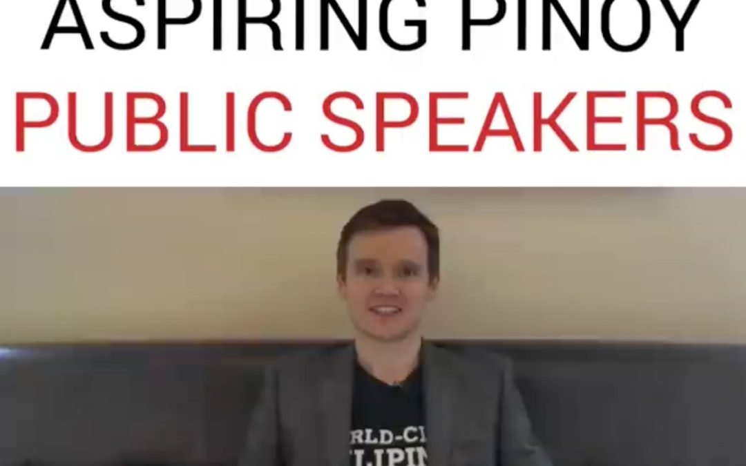 Great Tip for Aspiring Pinoy Public Speakers
