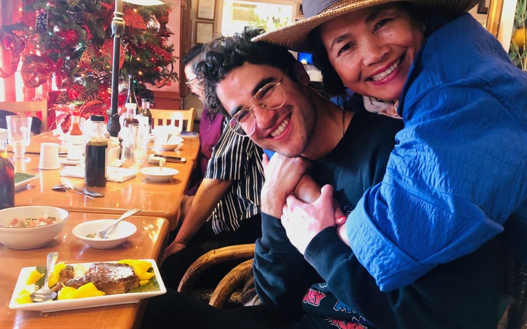 Darren Criss celebrates Golden Globes victory with Filipino treats from mom