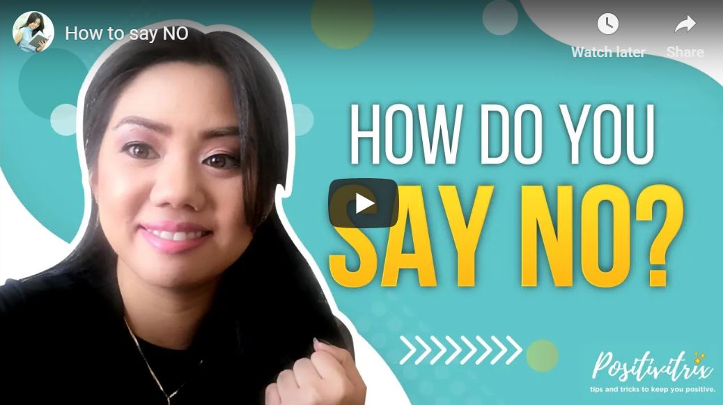 How to say NO - GoodNewsPilipinas.com