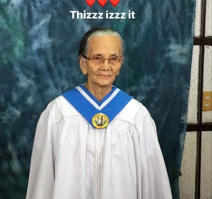 81-year-old Salvacion Flores Nacario achieves dream of graduating high school