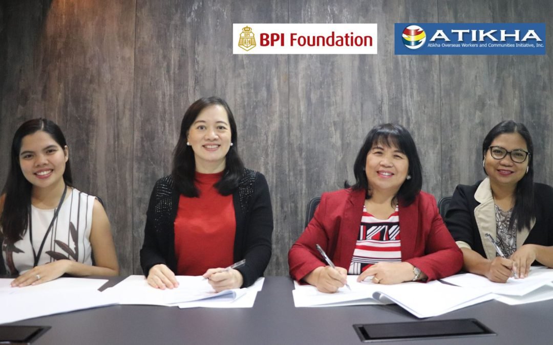 BPI Foundation and Atikha tie up for OFW financial education and reintegration