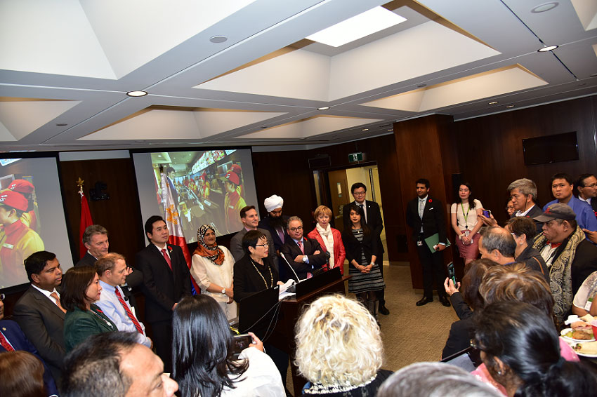 The Canadian House of Commons leads the celebration of the first Filipino Heritage Month this June 2019. Credits to Hon Ahmed Hussen.