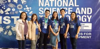 The 3-member Angeles City Science High School team