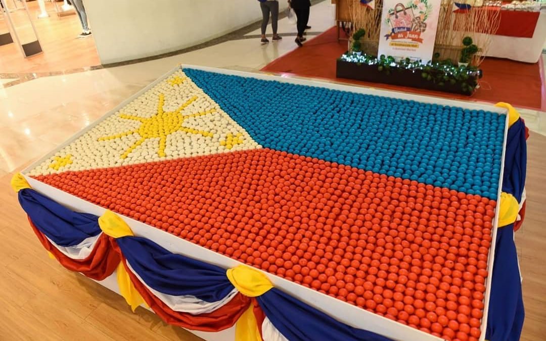 Philippine flag made of 5,000 Puto Binan takes centerstage on Independence Day