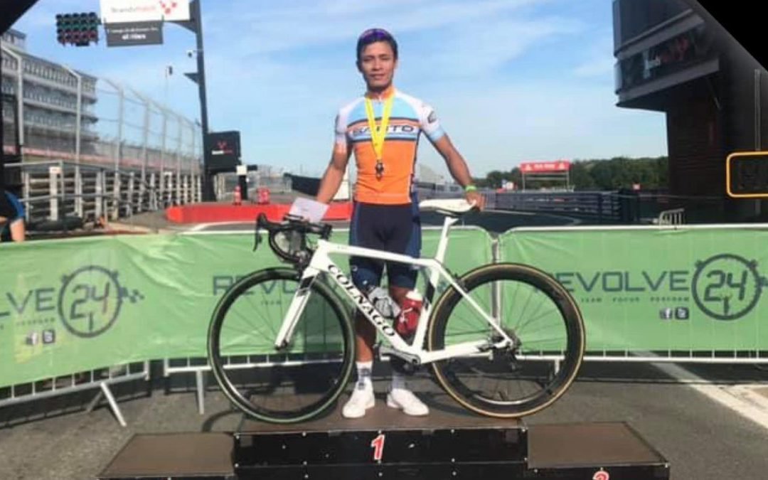 Filipino cyclist Irish Valenzuela wins Team Gold at London’s Brands Hatch Circuit