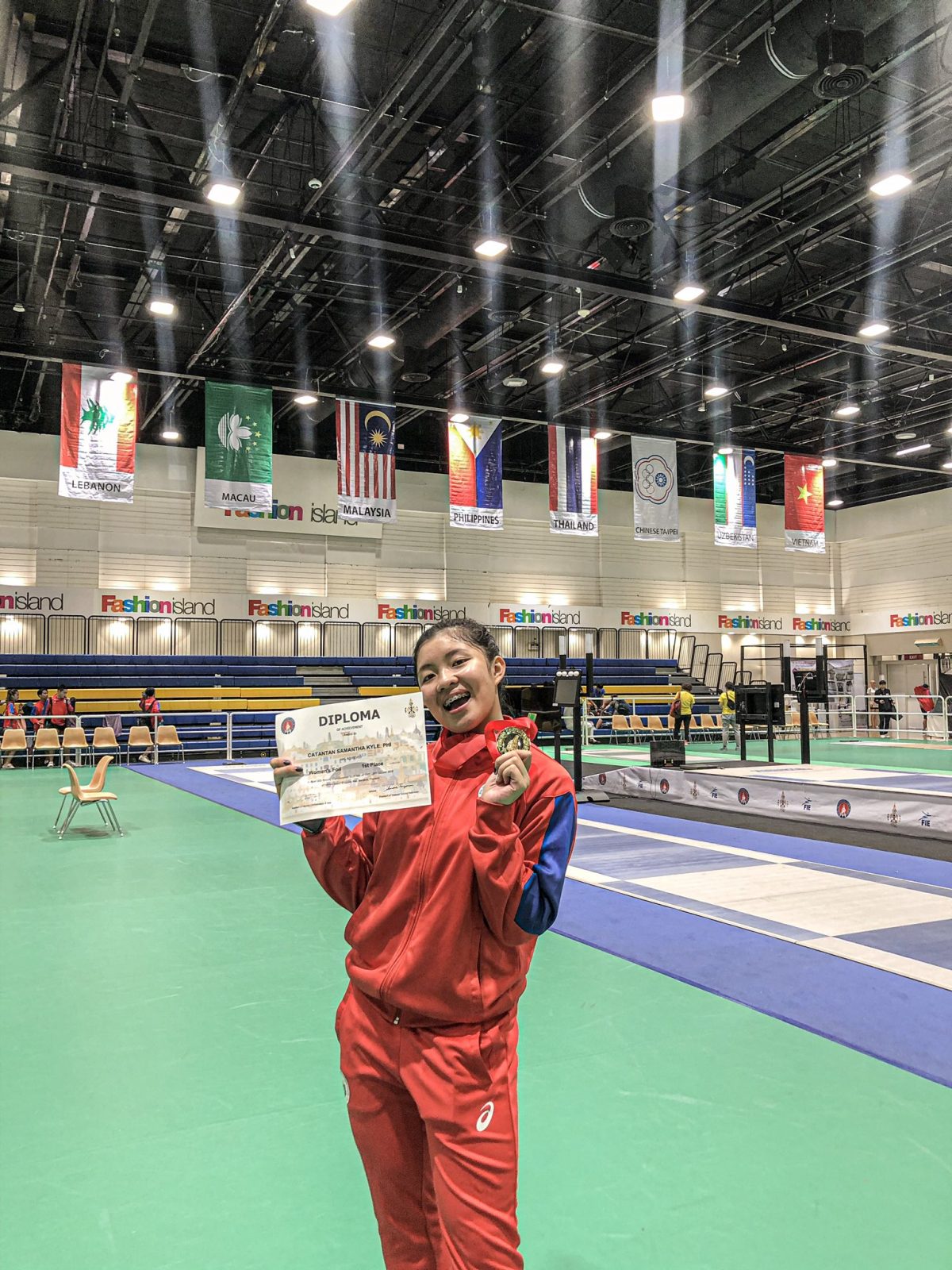 Samantha Asian Fencing Championship