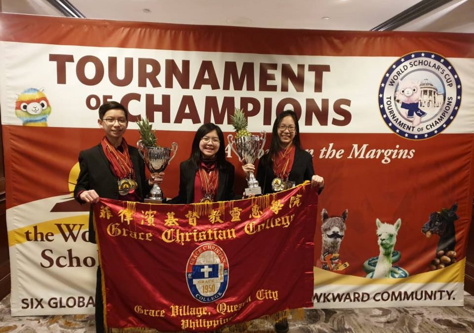 Grace Christian College hailed Junior Champions at Yale University’s World Scholar’s Cup Tournament