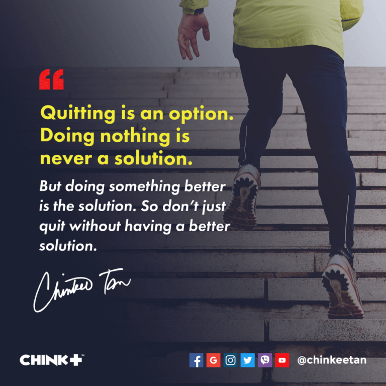 Quitting Chinkee Tan