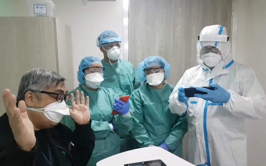 COVID-19 survivor Arnel de Pano sent home by Marikina hospital workers singing his song “Lead Me Lord”