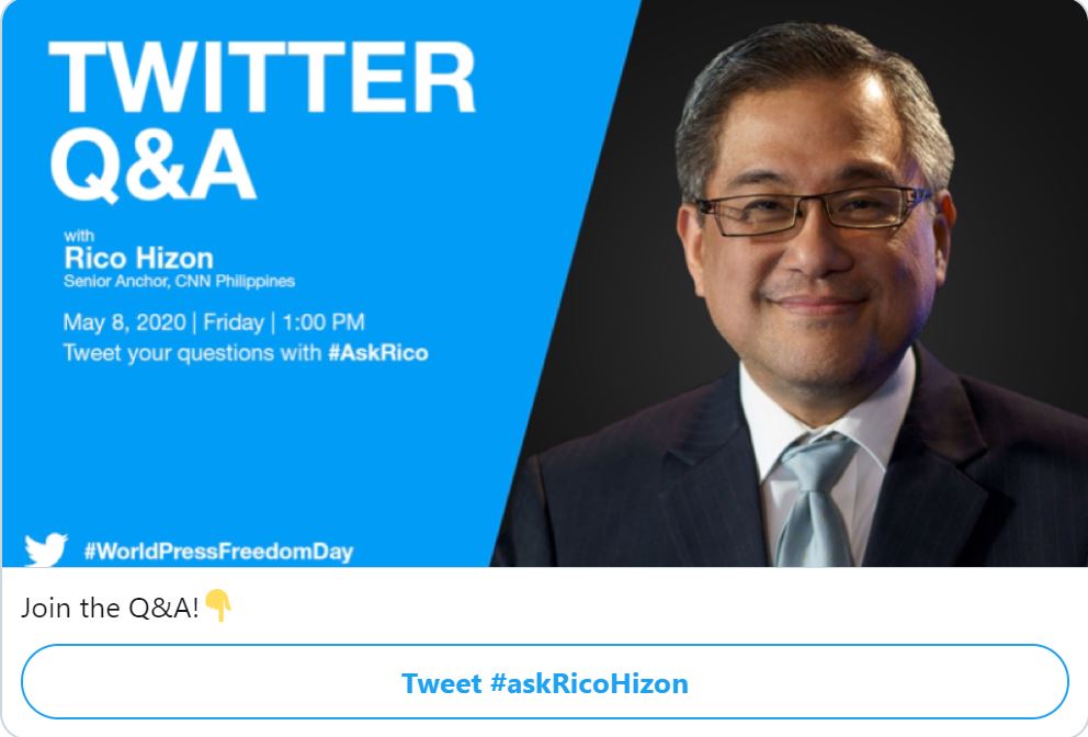 #AskRicoHizon World Press Freedom Day 