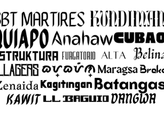 Filipino font in Canva