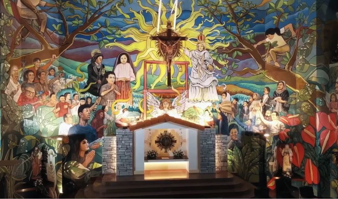 Biggest Altar Mural in Philippines pays tribute to COVID-19 frontliners