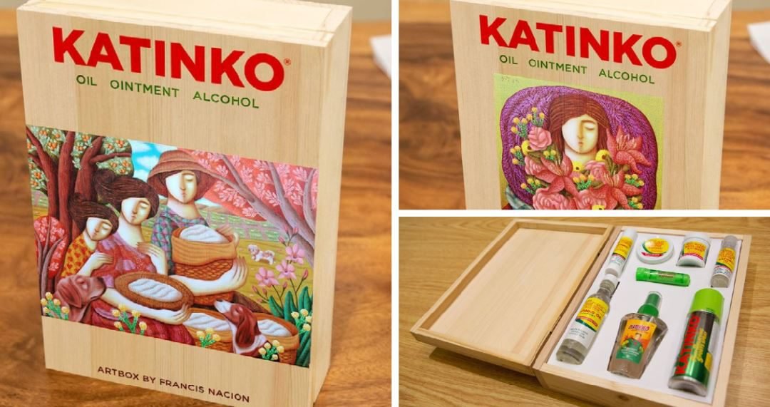 Katinko health product new art boxes support Filipino artists