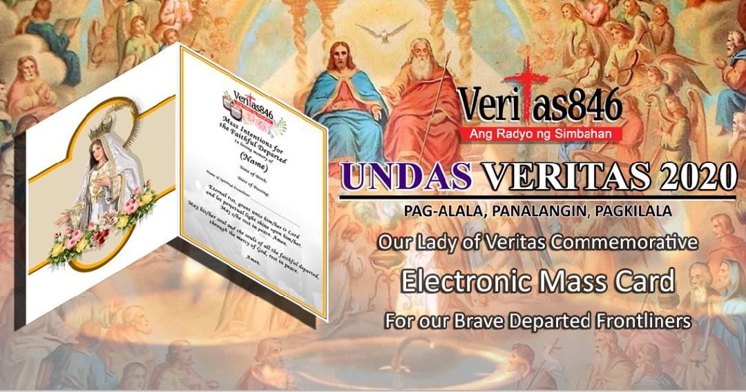 All Souls’ Day e-Mass Cards for COVID victims available on Radio Veritas site
