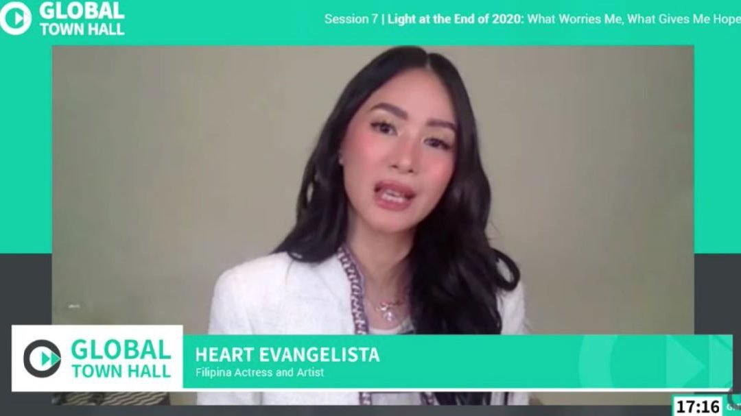 Heart Evangelista helps end stigma on mental health in Global Town Hall 2020
