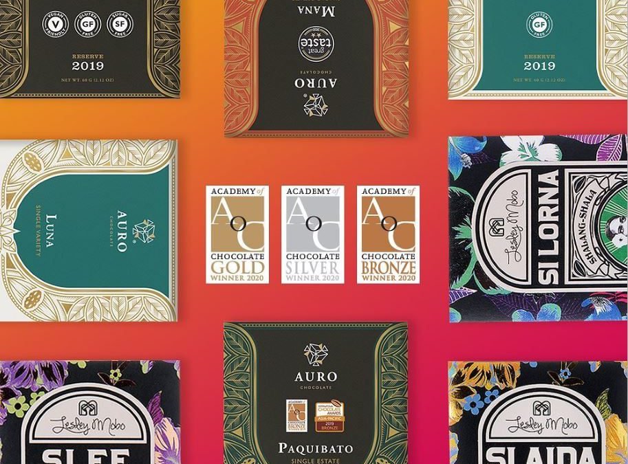 Philippines’ Auro Chocolate bags 3 Gold Academy of Chocolate Awards in London