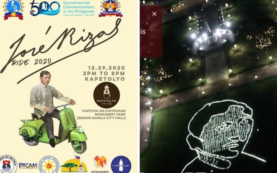 Manila heritage tour on motorcycles joins solar tribute for Jose Rizal at Luneta