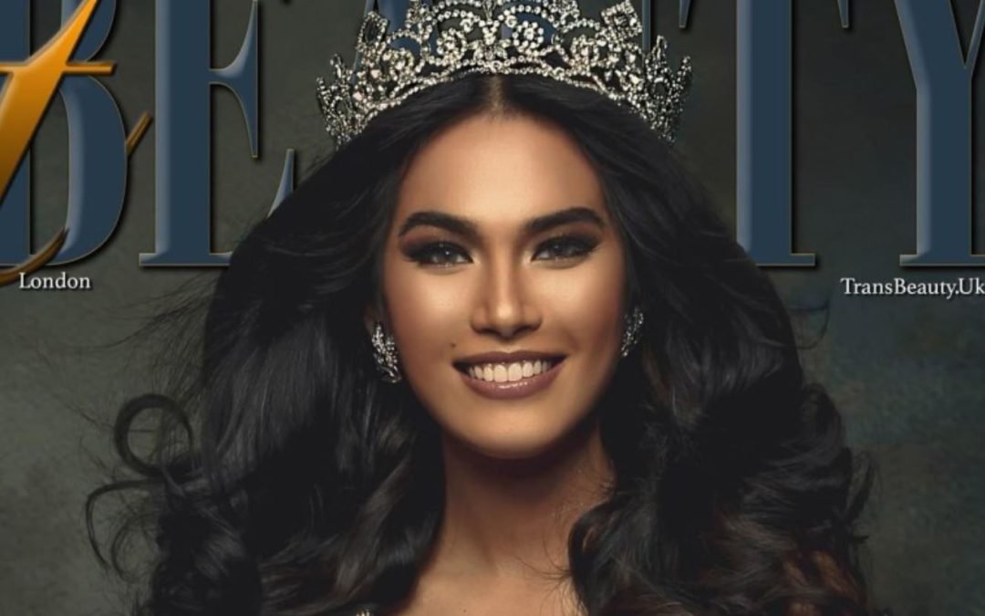 Filipina Miss Trans Global Mela Habijan graces London magazine cover