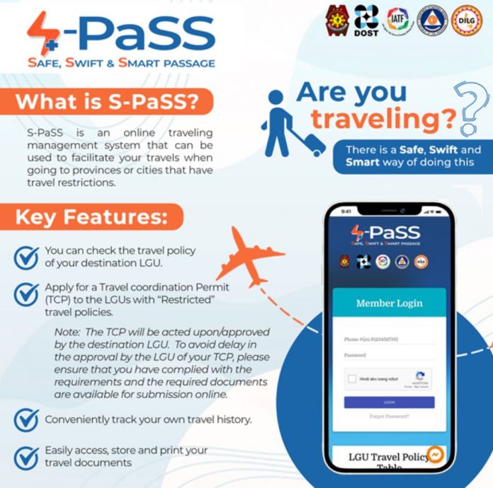 s pass for travel registration
