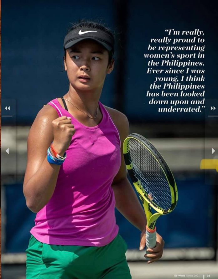 Philippines' Alex Eala moves up on Tennis Pro Women's ...