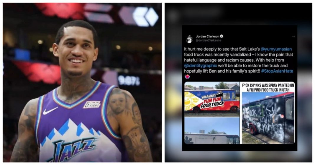 NBA's Jordan Clarkson restores vandalized Filipino food ...