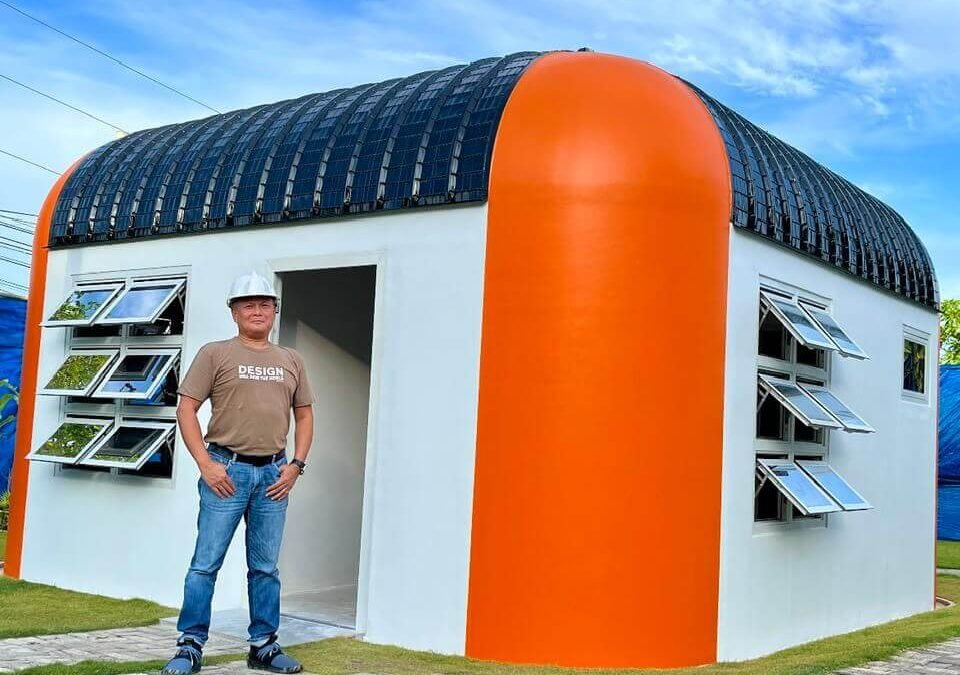 Filipino designer builds typhoon-resistant Cuboid House in Albay