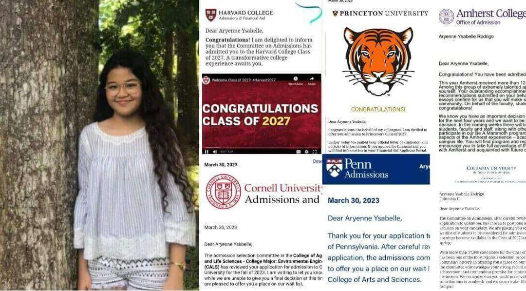 What Did Farmer’s Daughter Aryenne Ysabelle Rodrigo Do to Get 8 Scholarships to America’s Elite Universities?