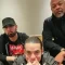 Ez Mil flanked by Eminem Dr. Dre