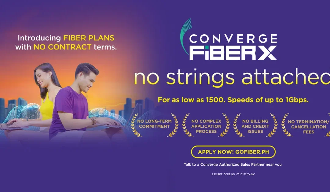Converge ICT Unveils No-Contract FiberX Plans