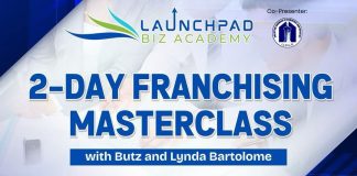 2 Day Franchising MasterClass with Butz and Lynda Bartolome