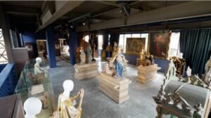 Gallery view of Museo P. Lhuillier in Antipolo showcasing religious artifacts and European antiques