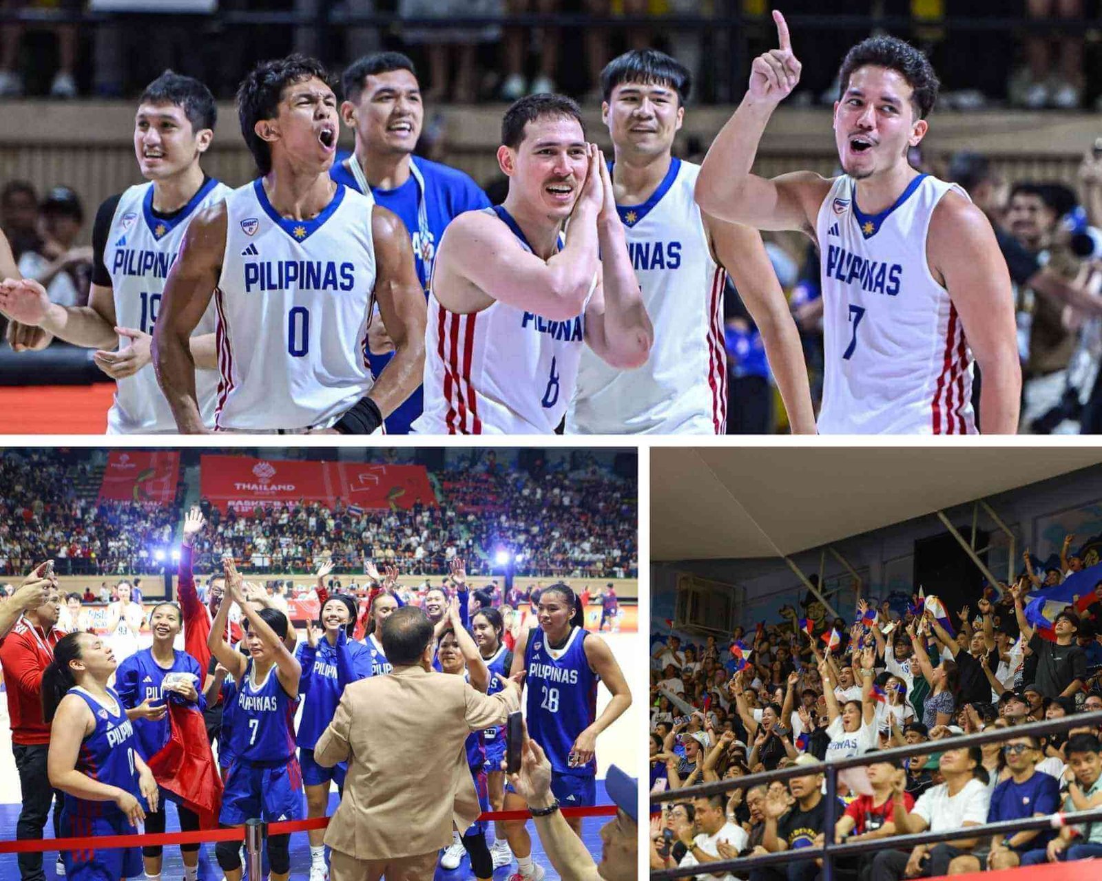 Gilas Pilipinas men and women basketball teams win gold medals at the 2025 SEA Games in Bangkok