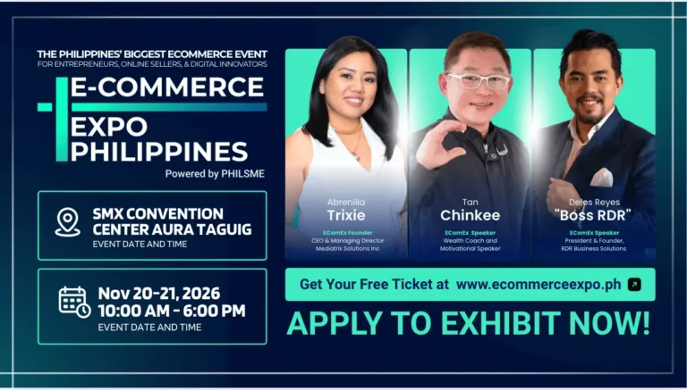 ECOMEX 2026 Media and Ecosystem Launch announcing the Philippine e-commerce expo for entrepreneurs and online sellers